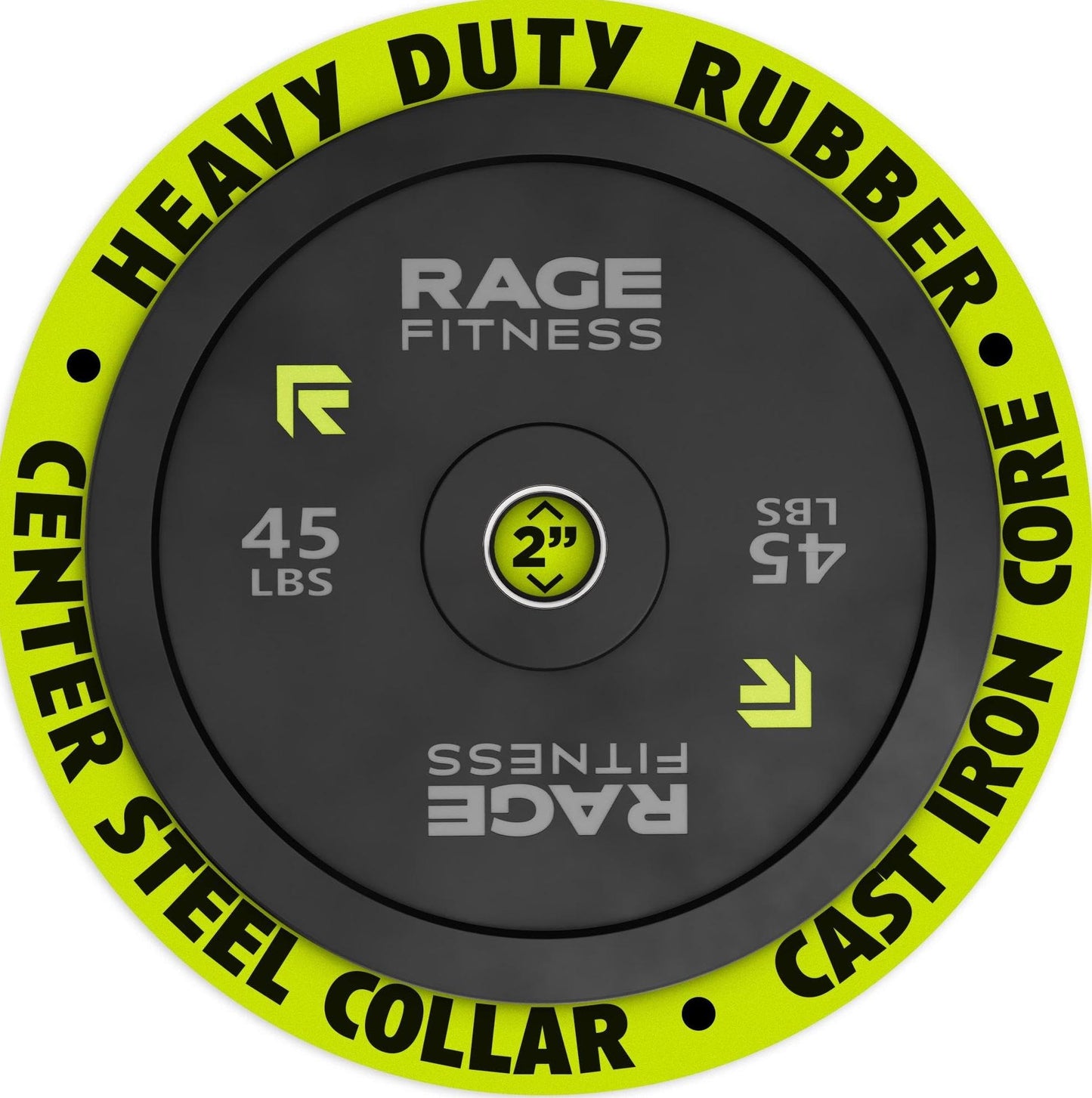 Olympic Bumper Plates, Rubber Formula With Steel Insert (10lb, 15lb, 25lb, 35lb, 45lb - SOLD INDIVIDUALLY), Olympic Weight Plates for Strength Training, Bench Press, Squats, Powerlifting