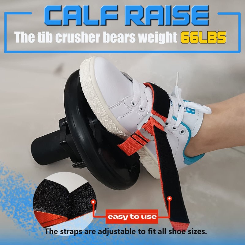 Tib Bar for Leg Strength Training, Biceps Femoris Muscle Exercise Equipment Tibia Dorsi Calf Machine, Tibialis Bar Leg Machine Tibialis Trainer (S-Foot BAR)