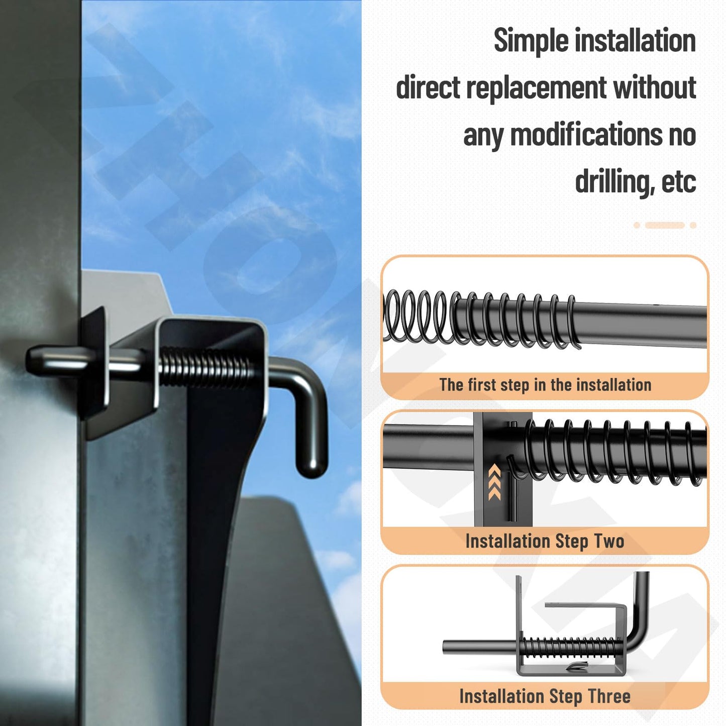 2 Pack Trailer Gate Spring Latch Complete Kit 847 Replacement for Carry-On Trailer Gate Spring Latch/Complete Trailer Gate Spring Latch Kit