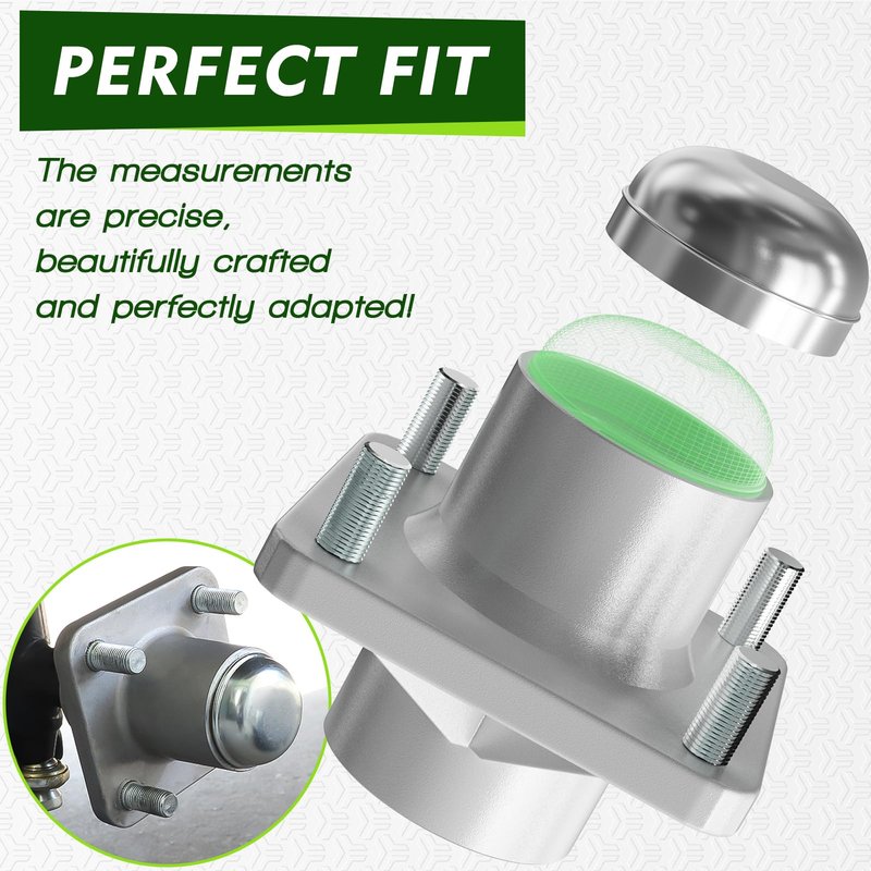 Panglong Club Car DS Hub Assembly, Golf Cart Club Car Front Wheel Hub for 1981-2003 Club Car DS Gas and Electric Golf Carts, OEM# 1011892