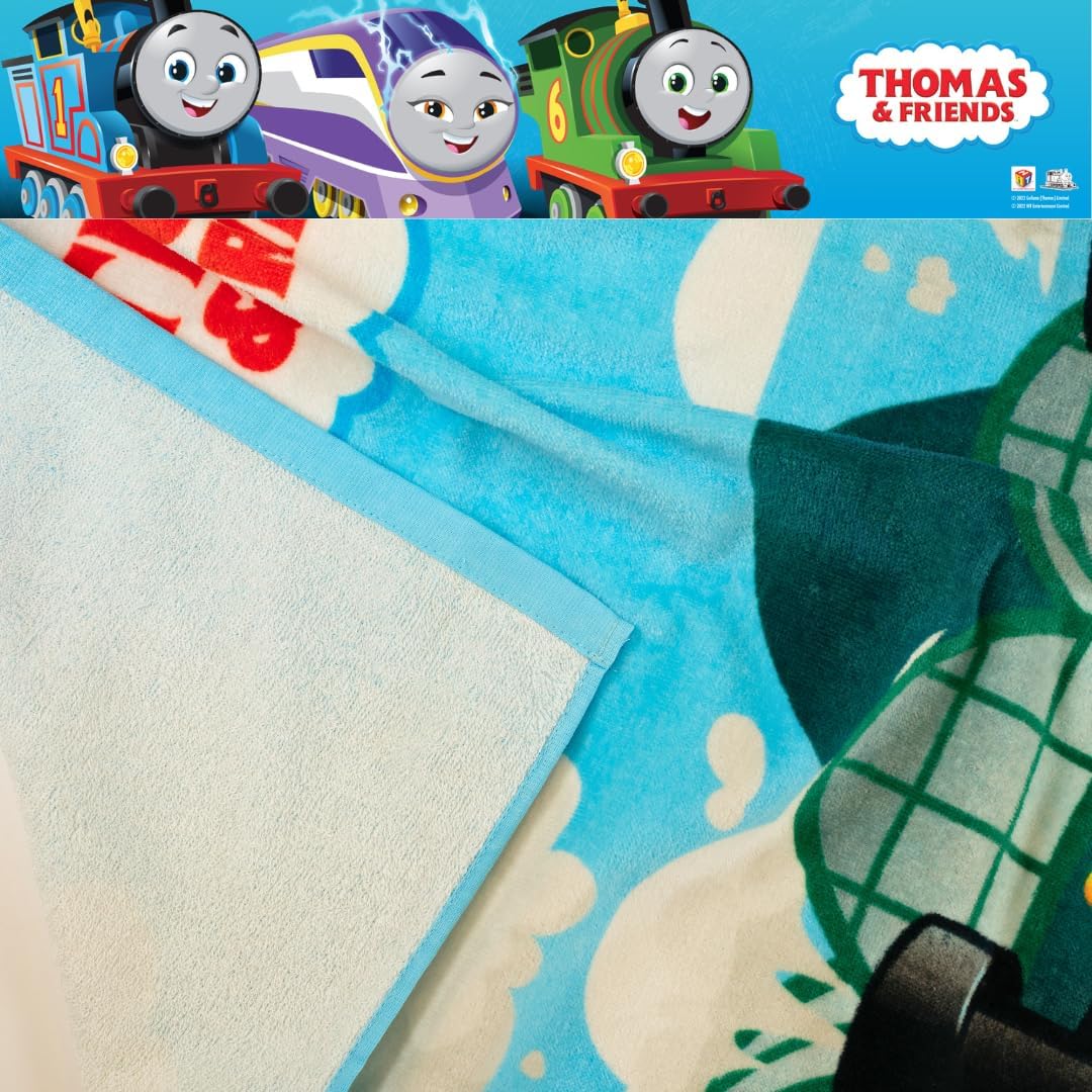 Thomas & Friends Super Soft Cotton Bath Towel - Ideal for Kids, 58" x 28" | Perfect for Pool & Beach