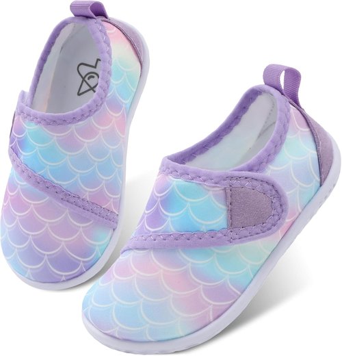 LeIsfIt Toddler Water Shoes - Breathable Quick-Dry Aqua Socks for Kids | Perfect for Beach & Pool