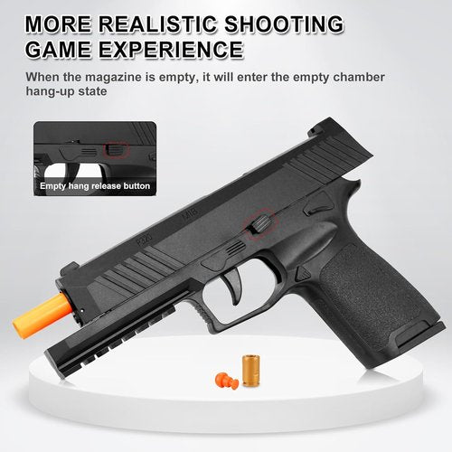 Foam Blaster Toy Gun - Shell Ejecting Soft Bullet Pistol with 2 Magazines & 40 Bullets | Perfect Birthday Gift for Kids 8+