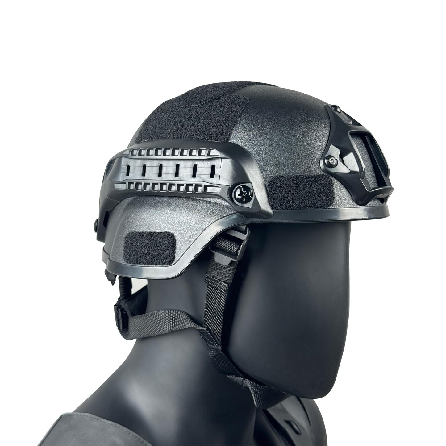 Tactical Helmet with NVG Mount, Adjustable Fast Helmet for Airsoft, Paintball, CS Game – Lightweight ABS Material with Side Rails – Fits Head Circumference 50-63cm