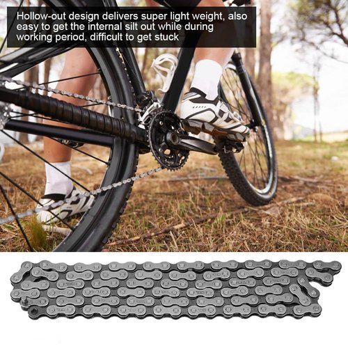 KIMISS Single Speed Bike Chain, HollowCore 106-Link Chain for Single Speed & Fixed Gear