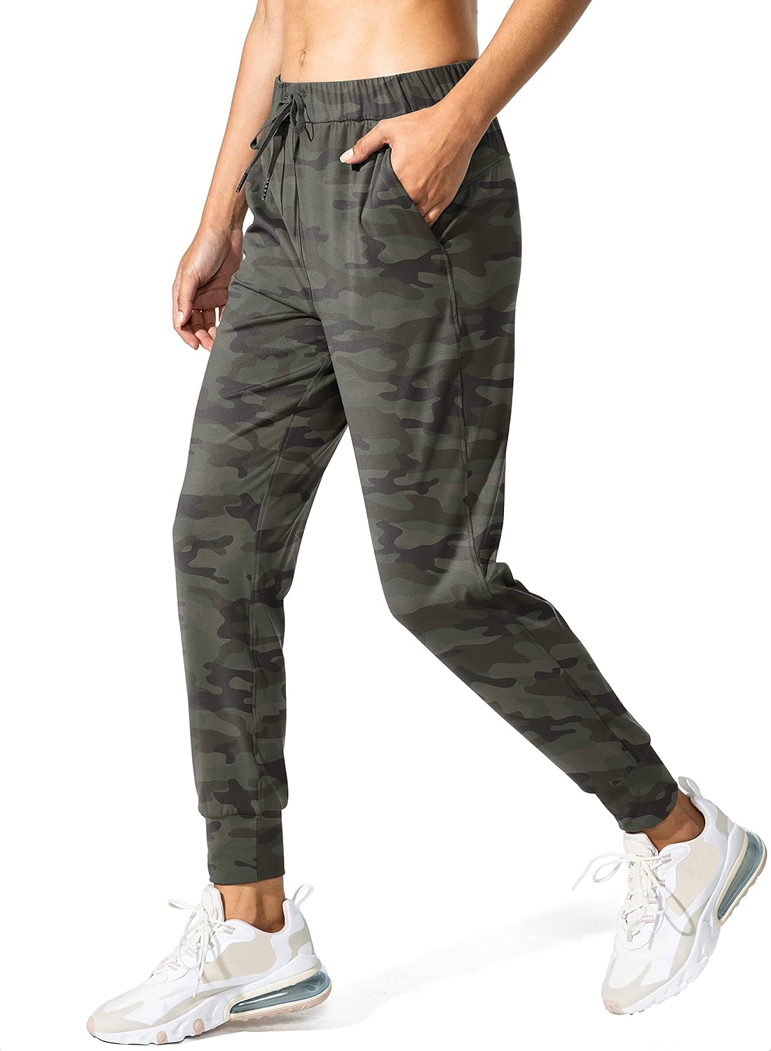 SANTINY Women's Joggers - Comfortable Drawstring Sweatpants with Pockets for Running & Lounge