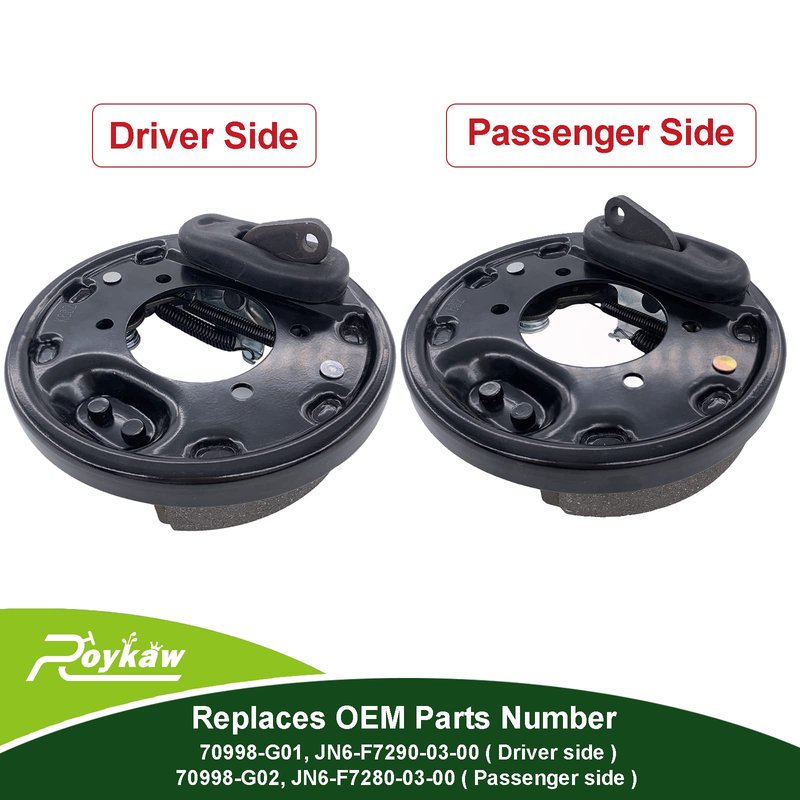 Roykaw Golf Cart Brake Cluster Assembly Compatible with EZGO TXT/RXV/Medalist 1996-up & Yamaha G14-G22 Models Replaces # 70998-G01/70998-G02, JN6-F7290-03-00/JN6-F7280-03-00 - Driver & Passenger Side