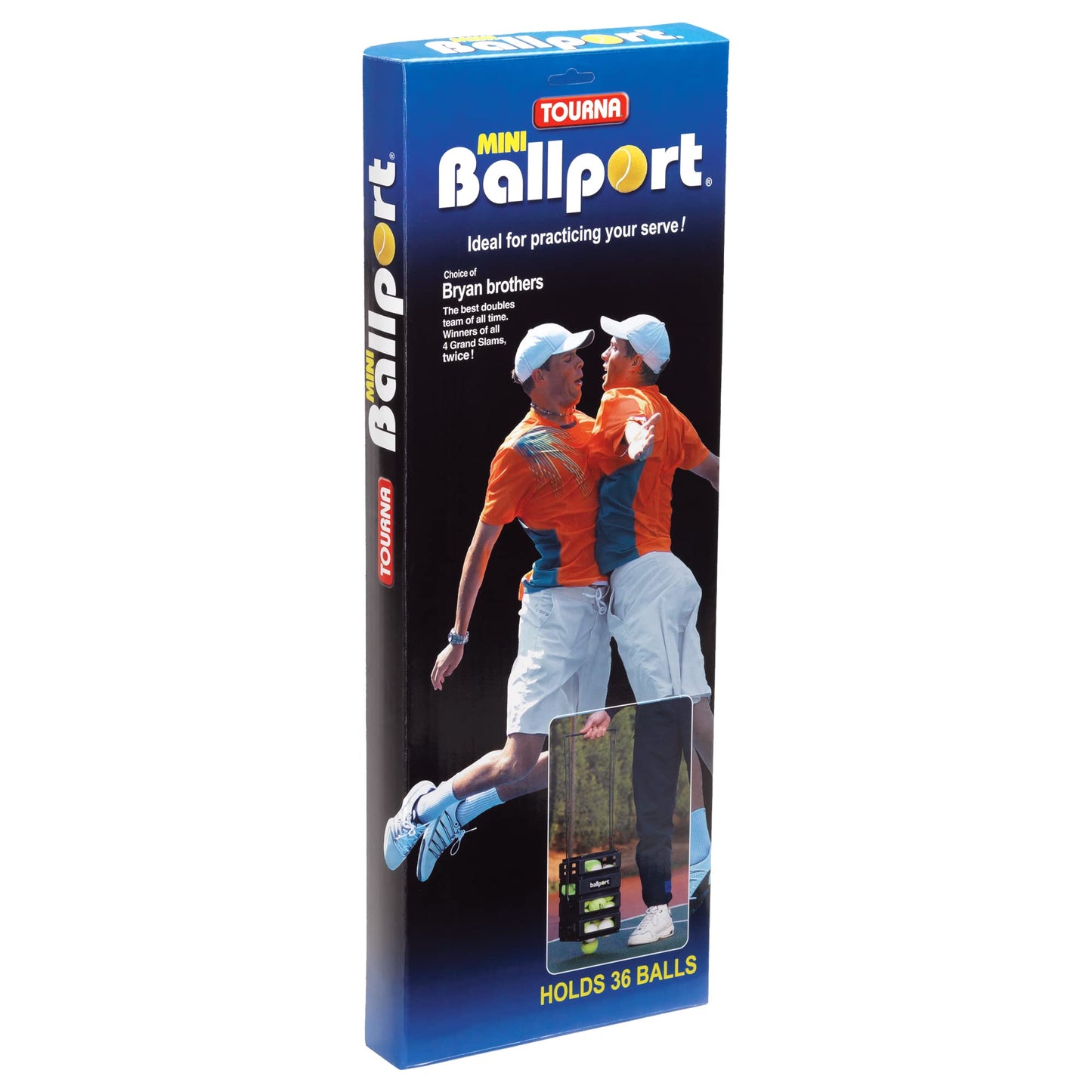 Tourna Pete Sampras Mini Ballport, Holds 36 Balls