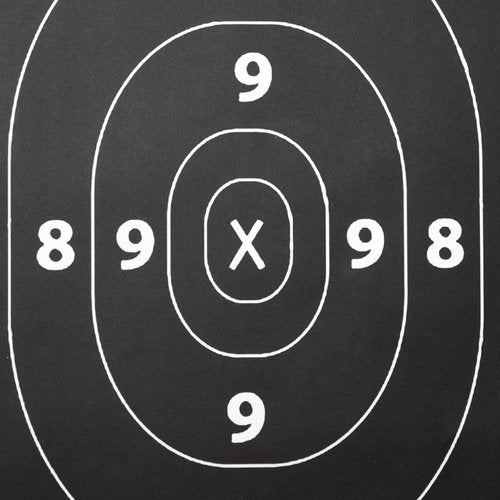 Juvale Shooting Targets Paper Silhouette Style - 17 x 25 in, Black & White, 50 Count - Paper Targets for Shooting Range & Airsoft, BB & Pellet Gun Practice