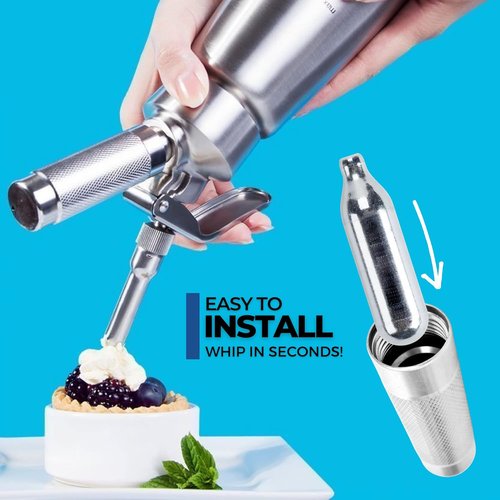 ICO Whipped Cream Chargers - 10 Count 8g N2O for Whipped Cream Dispenser | Perfect for Standard Makers