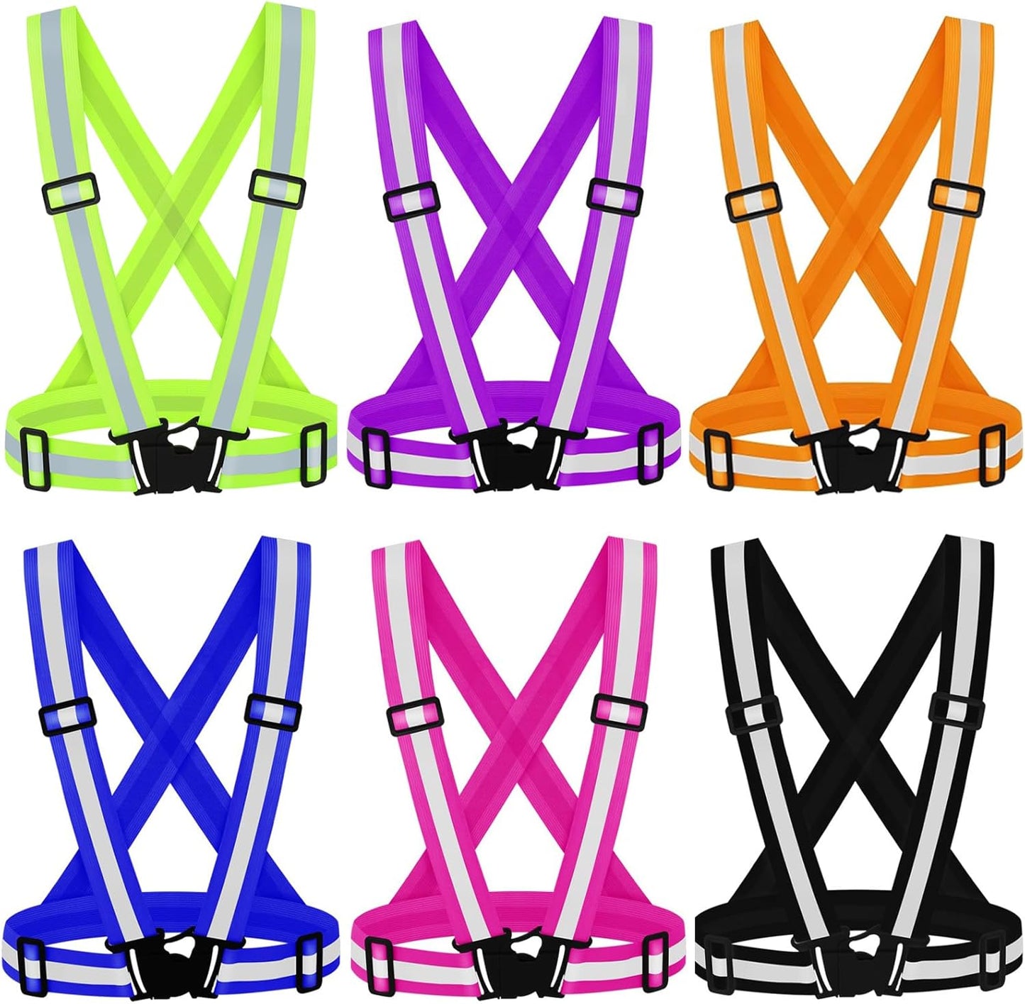 Skiennix Reflective Vest | High Visibility Adjustable Safety Gear for Running, Hiking, Dog Walking