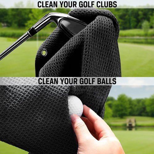 ERHACHAIJIA Best Papa by Par Embroidered Golf Towel with Clip. Funny Golf Accessories Golf Gifts for Men Golf Lover Dad Uncle Grandpa, Birthday Retirement Father's Day for Golf Fan