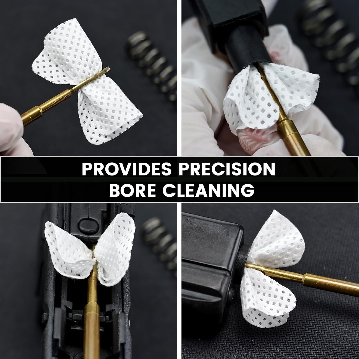 Skiennix Gun Cleaning Supplies - 500PCS Kit with 1000PCS Gun Patches for Effective Maintenance