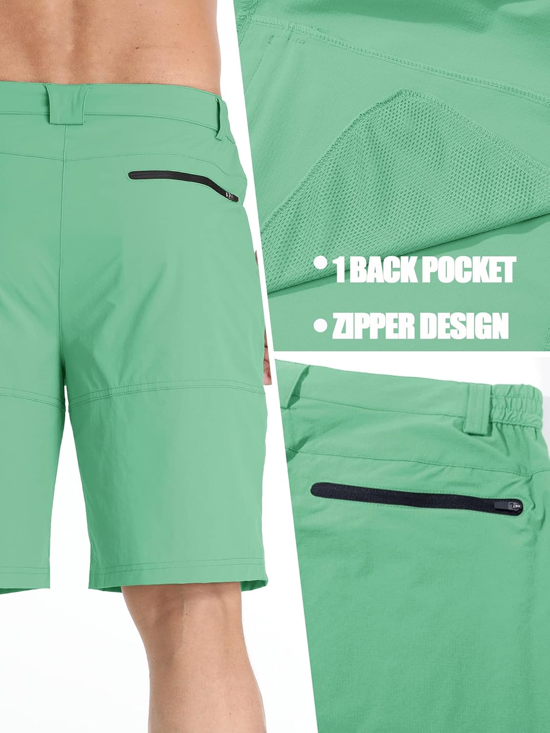 TACVASEN Men's Quick-Dry Cargo Shorts - Water-Resistant Casual Hiking & Golf Wear | Summer Outdoor Comfort