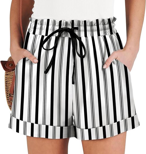 Angerella Women’s Casual Shorts - Comfy Elastic Waist with Pockets | Summer Pull-On Design