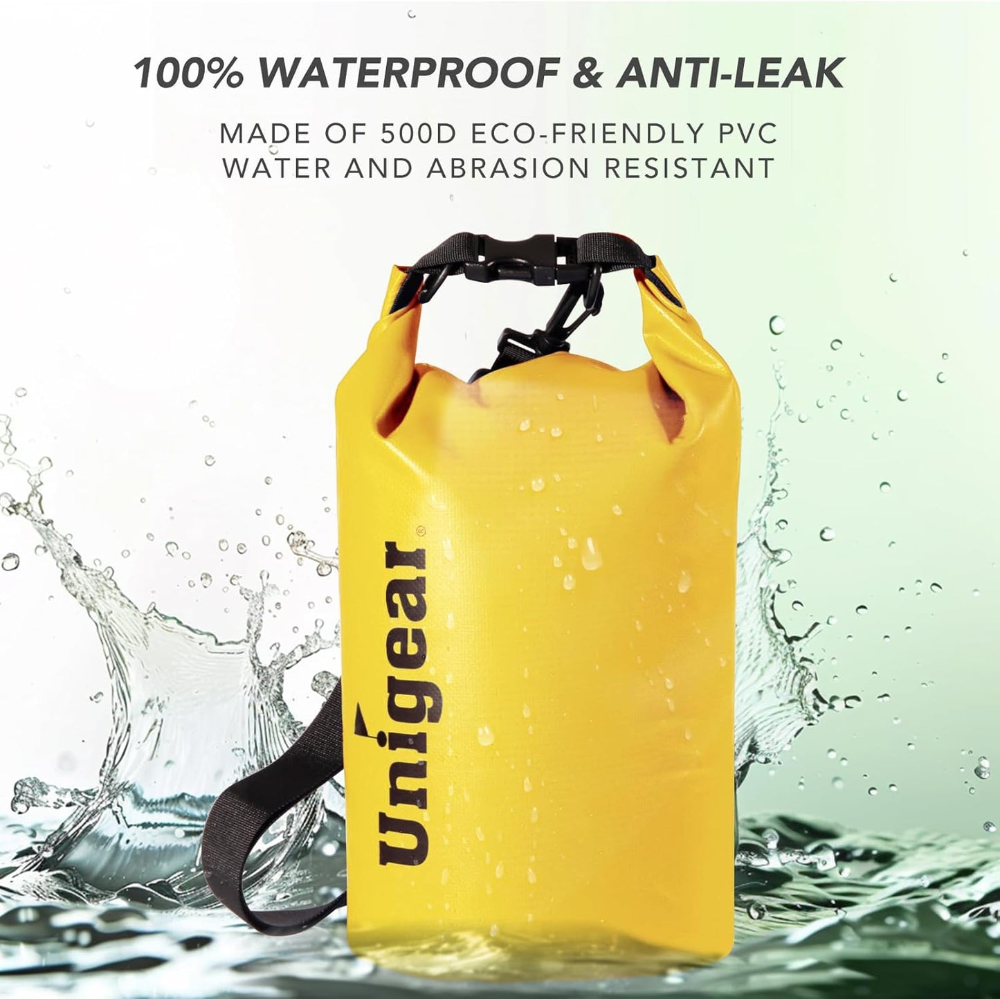Unigear Waterproof Dry Bag - Lightweight Floating Design for Kayaking, Boating, Fishing | 2L-40L Sizes
