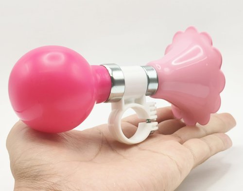 YeloYolker Kids Bike Horn, Cute Bicycle Handlebar Air Horn for Girls, Toddlers Universal Bike Accessories for Tricycle, Balance Bike, Scooter(Rainbow Mermaid)