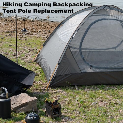 Aluminum Tent Poles Replacement - 2 Pack 11.8 ft 7001 Alloy Bars for Hiking & Camping