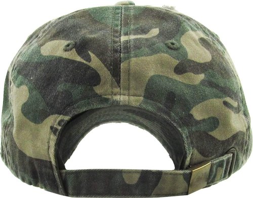 KBETHOS Vintage Distressed Baseball Cap - USA Military Thin Blue Line & Thin Red Line | Adjustable Unisex Hat