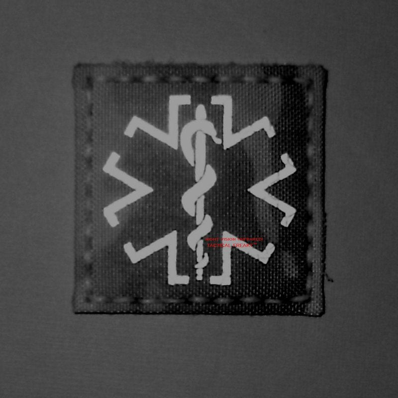 EMS Medic 2x2 Skull SAR Safety Tactical Morale Hook Patch (OD Green)