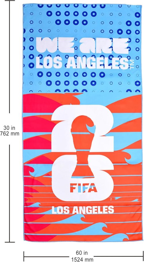 FIFA World Cup 2026 Emblem Towels - Soft, Durable Velvet 30x60 Inch | Machine Washable for Men & Women