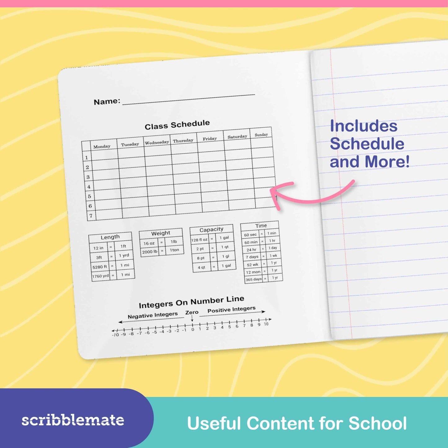 ScribbleMate Cute Composition Notebook Wide Ruled, Composition Notebpooks for Kids, Wide Ruled Composition Notebook for Boys and Girls. 100 Sheets 200 Pages 9.75” x 7.5” (12 Pack)