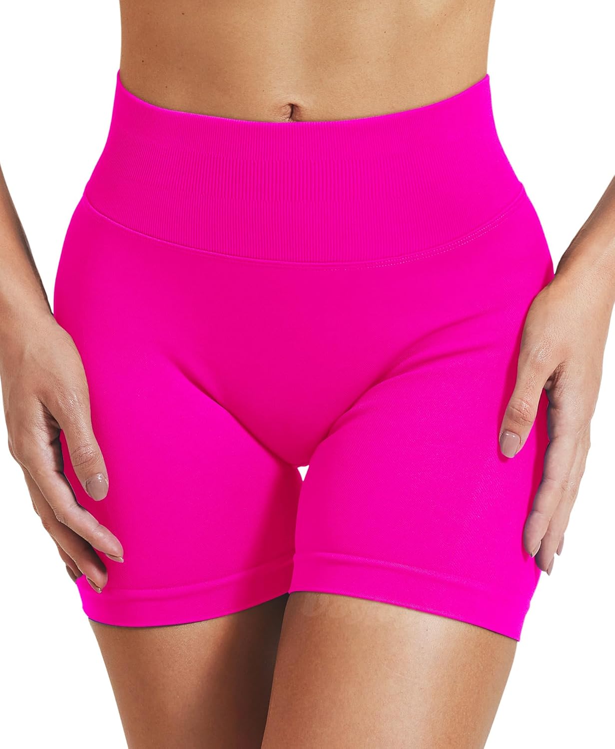VOYJOY Women's Workout Shorts - Scrunch Butt Lifting Seamless Gym Biker Shorts | 2.5" - 6" Sizes