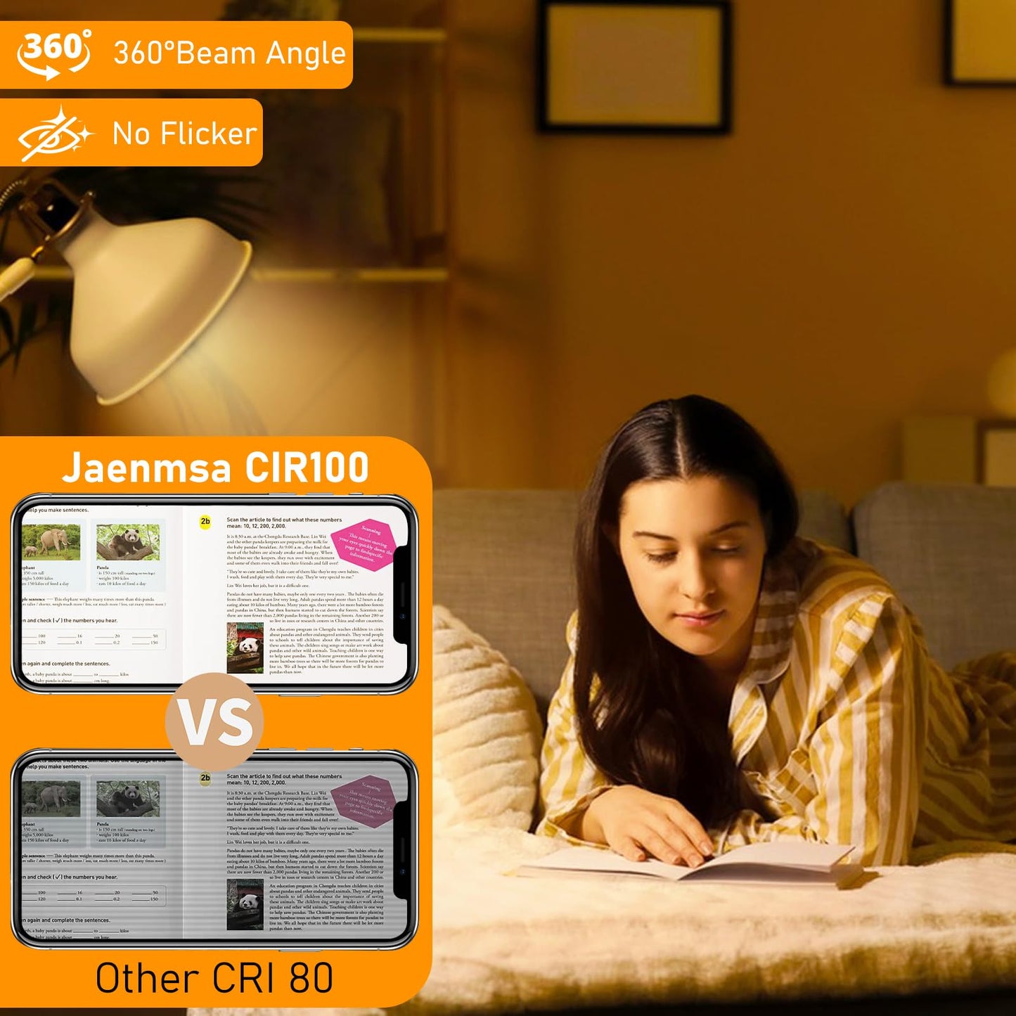 Jaenmsa JDE11 120V 75W Halogen Bulbs,T4 JD E11 Mini Can 75W Tungsten Halogen Candelabra Bulb Dimmable,Warm White 2800K Replacement E11 LED Light Bulb for Chandeliers/Ceiling Fan/Cabinet Light,4 Pack