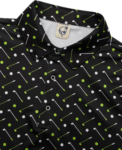 Hardaddy Men's Moisture-Wicking Polo Shirt - Dry Fit Short Sleeve Golf Shirt in Various Colors