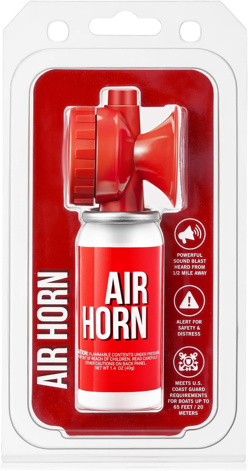 Saillong Marine Air Horn - 1.4oz Loud Safety Horn for Boats & Sporting Events | Emergency Use