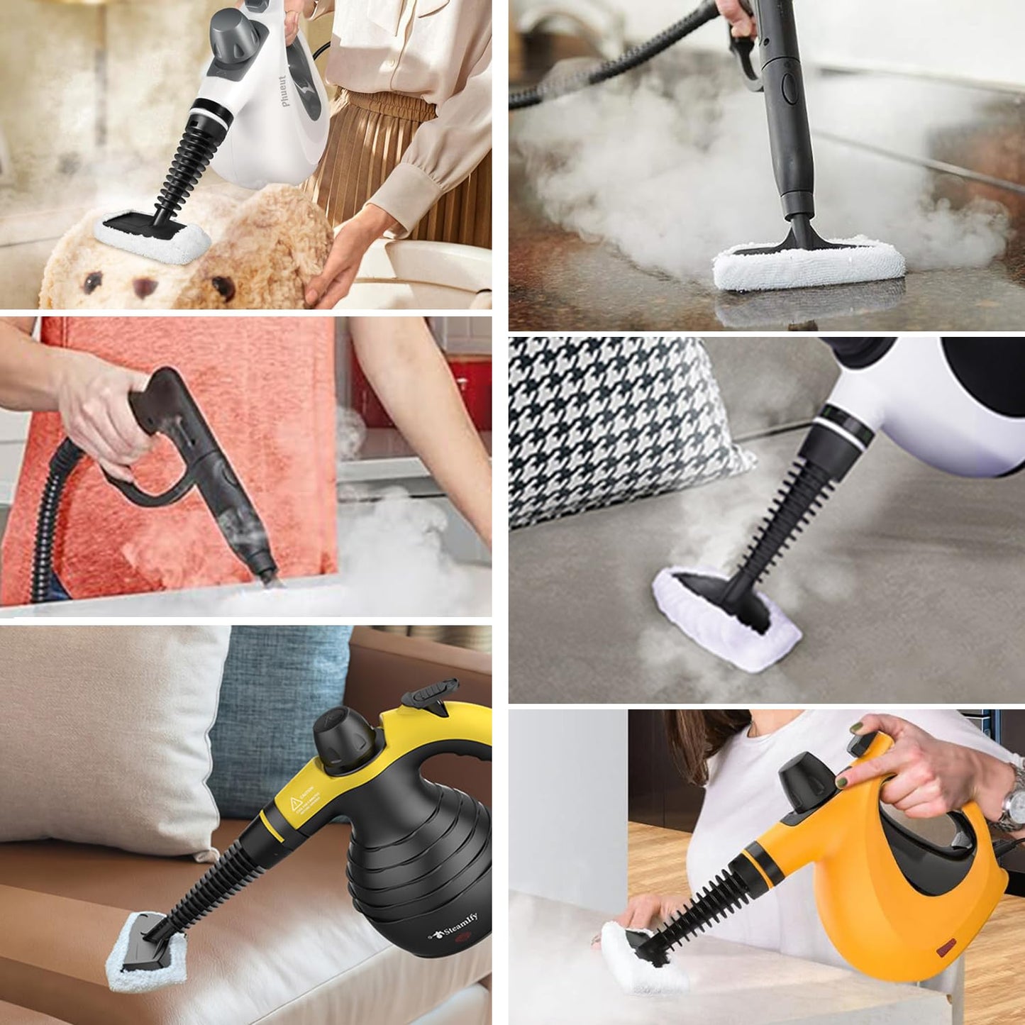 Yicotira 10 Pack Steam Cleaner Accessories for Most Handheld Steam Cleaner - Microfiber Cloths Cover Compatible with Bissell Steam Shot, Dupray, PurSteam, Comforday Steam Cleaner