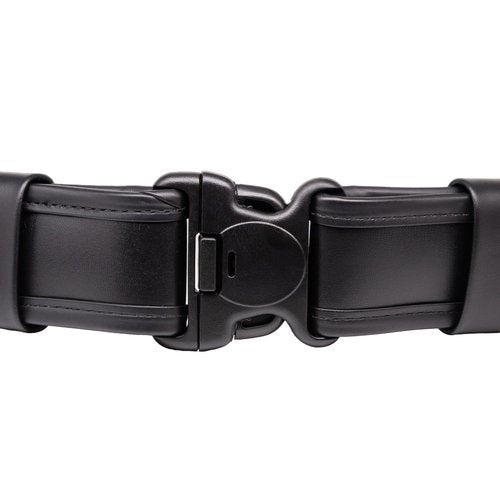 Bianchi 7955 ErgoTek Duty Belt with Tri-Release Buckle, Fits 2.25 Inches (58 MM) Belt Loops, Plain Black, 36-38