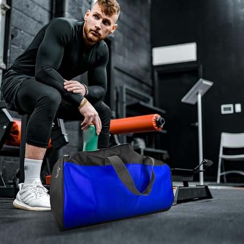 C&F BOGMOST Travel Duffel Bag - Large Foldable Waterproof Gym Bag for Men & Women | Lightweight Oxford Cloth - Blue