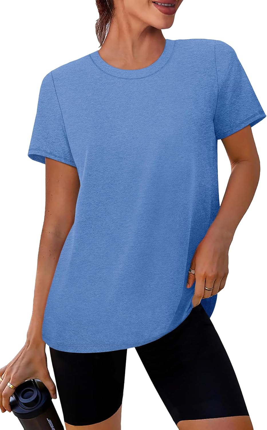 Skiennix Women's Workout Tops - Short Sleeve Summer Athletic Shirts for Yoga & Fitness | S-3XL