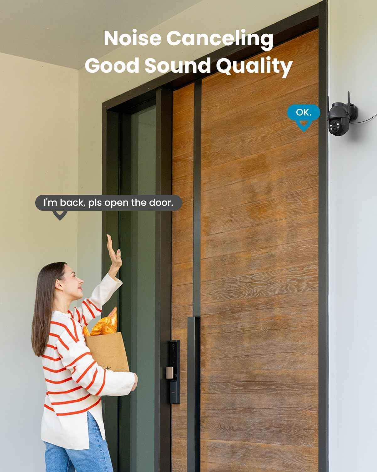 2K Solar Wireless Security Camera - Outdoor Battery-Powered Surveillance with 360° PTZ, Color Night Vision & 2-Way Audio