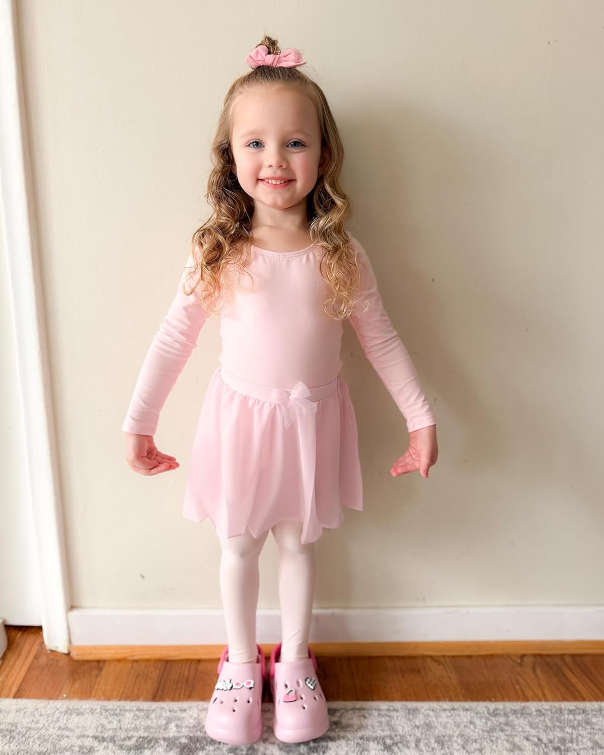 Stelle Girls Ballet Skirt - Chiffon Dance Skirt with Mesh Bowknot & Elastic Waist | Perfect for Ballet