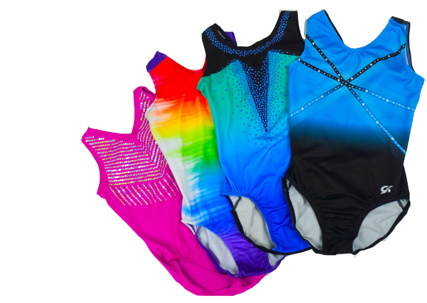 GK Glitz & Glam Gymnastics Leotard - Child Medium,blue
