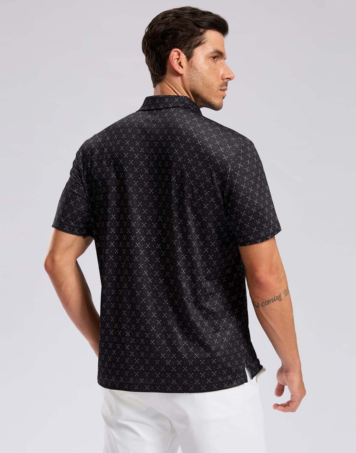 Skiennix Men's Golf Shirt - Short Sleeve Moisture-Wicking Polo | Casual Lightweight Design