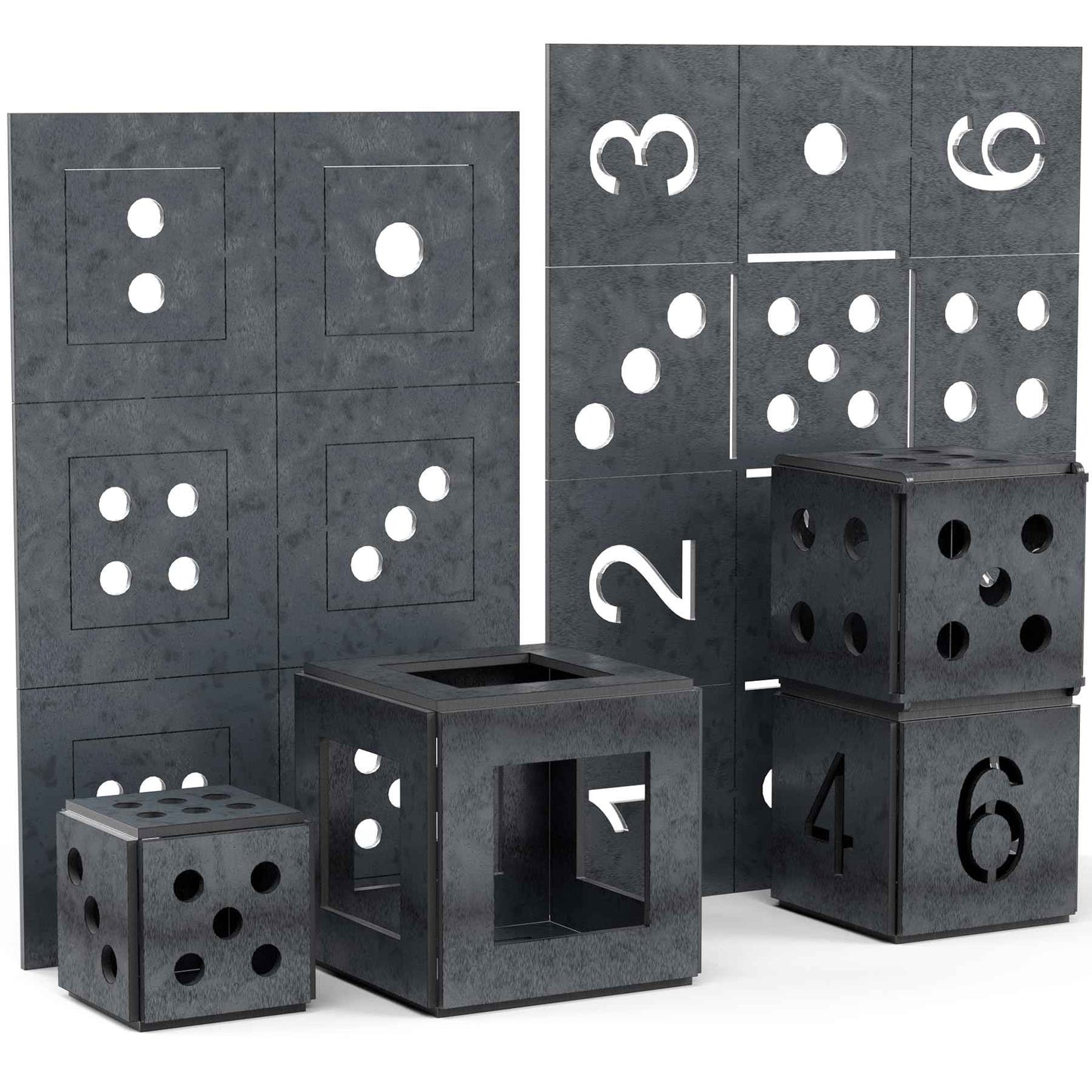 WelderElite Welding Coupons 1/8" Welding Practice Kit 11 Gauge Beginners Welding Mild Steel Sheet Can Be Used to Make 3 Dice and 1 Cube Frame