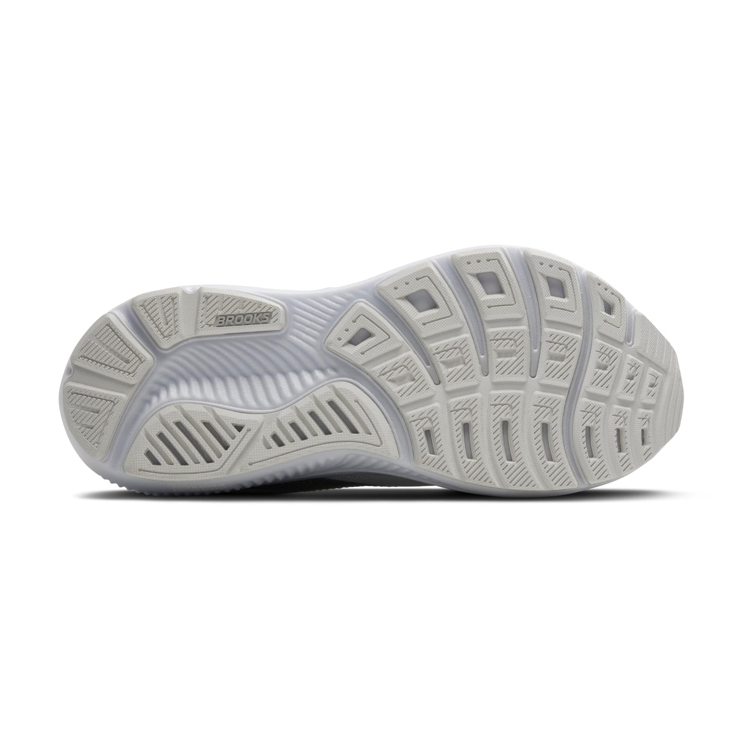 Brooks Women’s Ghost 17 Neutral Running Shoe - White/White/Grey - 9 Medium