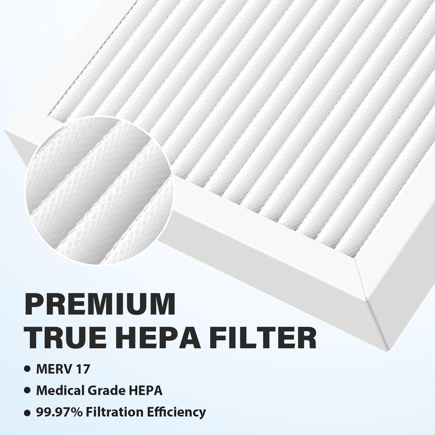 CFKREYA 3 Pack True Air Filter Replacement for Hamilton Beach TrueAir 04383 04384 04385 04386 Air Purifier, Replace Part # 990051000