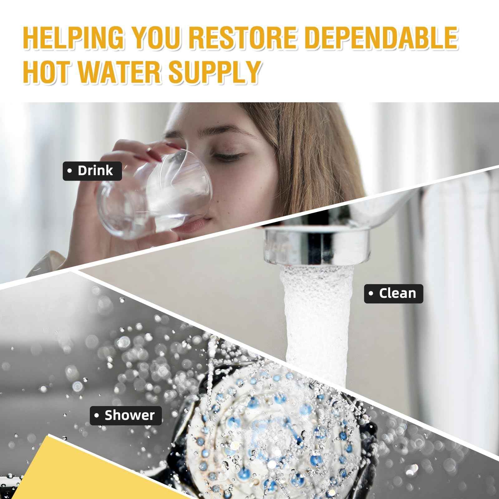 LP Thermopile Senor Component for Pilot Assembly Replacement Kit SP20824/SP21058/SP20800/SP20739/SP21096 Compatible with Rheem, Ruud, Richmond Equivalent Water Heaters