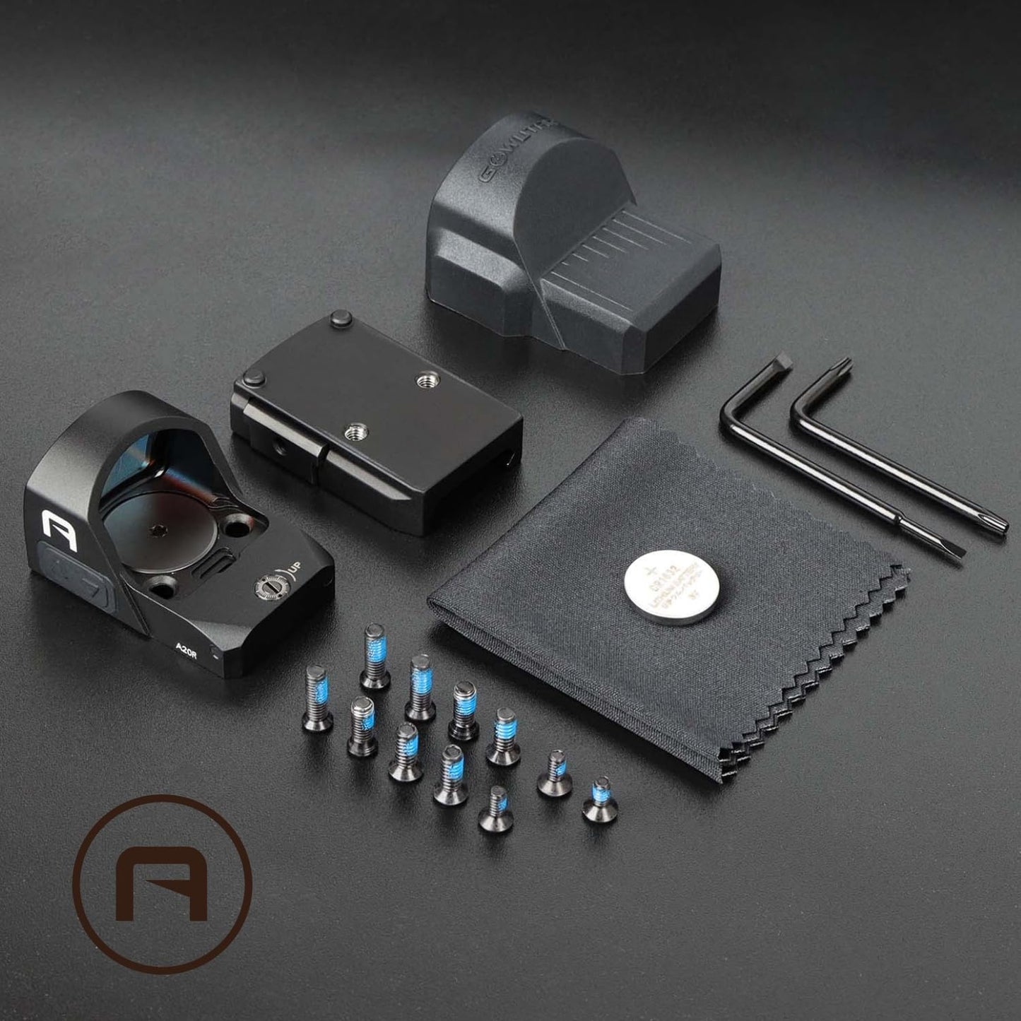 GOWUTAR A20 Shake Awake Red Dot Sight for RMR Pistol Cut 2 MOA 1x24mm Reflex Sight 7075 Aluminum Pistol Optic with Picatinny Rail Mount
