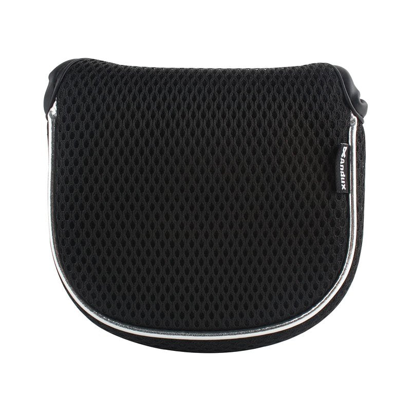 Andux Mesh Heel-Shafted Mallet Putter Cover Golf Putter Head Covers Black, Square MT/TG14