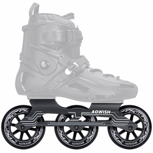 AOWISH 90mm Speed Inline Skate Wheels 90 mm Roller Blades Wheel 88A Outdoor Speed Skating Shoes Replacement Wheels, Black, Set of 4