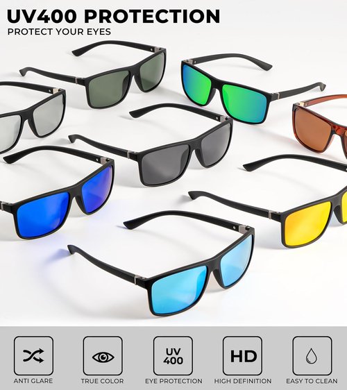 KALIYADI Polarized Men's Sunglasses - Classic UV Protection for Fishing, Driving & Golf