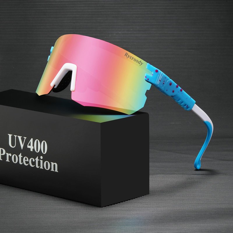 Rycrosdy Two Sizes Polarized Sunglasses UV400 For Adults Youth Men Women Outdoor Sport Baseball Cycling Glasses - JY13