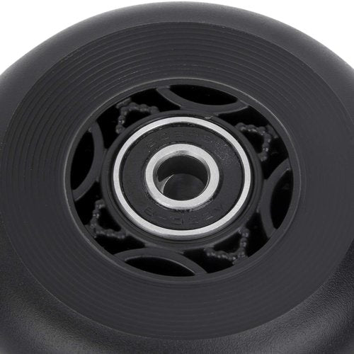 AOWISH 76mm 90a Ripsurf Wheels w/Bearings ABEC-9 for RipStik DLX Caster Board, Deluxe Junior Skateboard, 2 Wheel Pivoting Skateboard, Caster Board Skateboard (Set of 2) (BLACK)