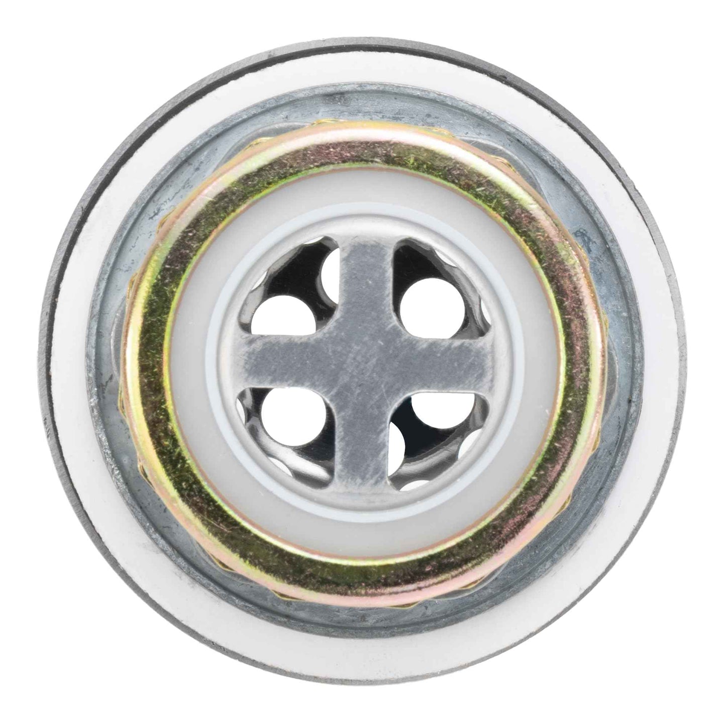 RecPro RV Brushed Nickel Sink Strainer Drain | Removable Strainer | Fits 2" Drain Holes | Connects to Pipes with 1.5" Threading