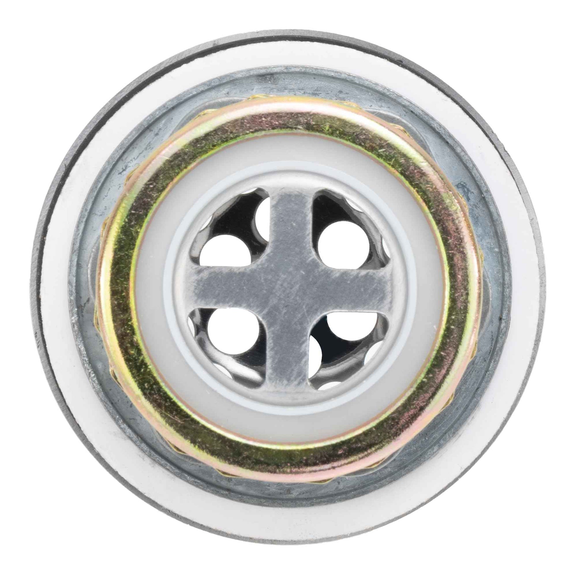 RecPro RV Brushed Nickel Sink Strainer Drain | Removable Strainer | Fits 2" Drain Holes | Connects to Pipes with 1.5" Threading